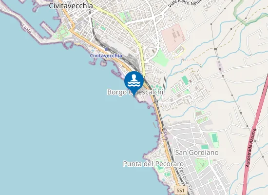 Map of 250 MT SX FOCE FOSSO INFERNACCIO