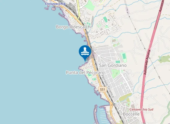 Map of 250 MT DX FOSSO SCARPATOSTA