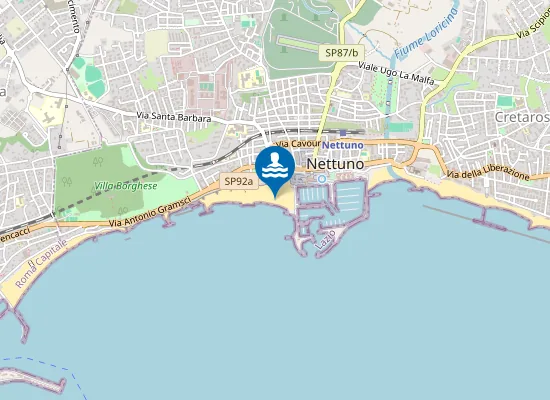 Map of CASTELLO S.GALLO-MT1200 DX DALL`INCROCIO