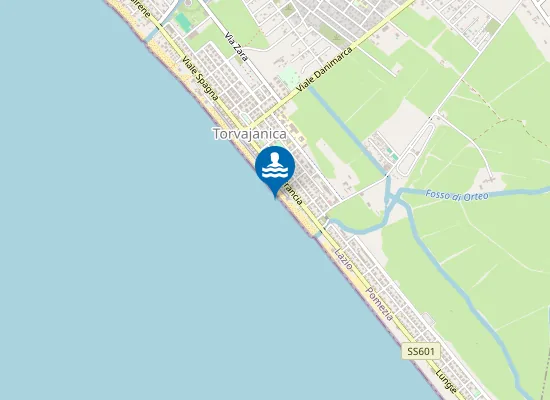 Map of 250 MT SX FOCE FOSSO ORFEO