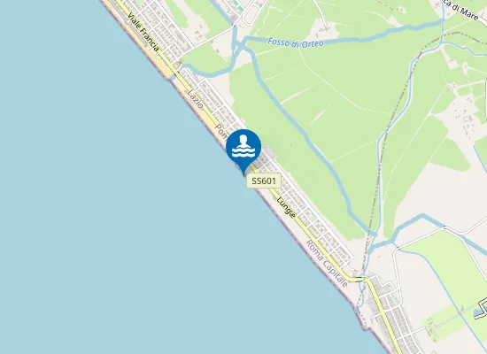 Map of 250 MT DX FOSSO ORFEO