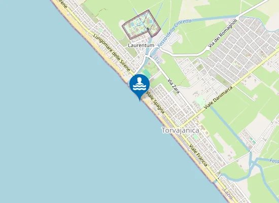 Map of 250 MT DX FOCE FOSSO DELLA CROCETTA