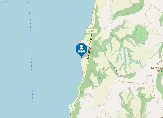 Map of 250 MT DX FOCE FOSSO CASACCI