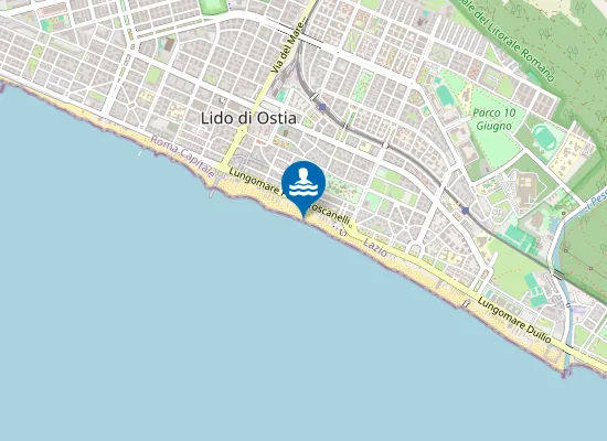 Map of 700 MT DX PONTILE OSTIA