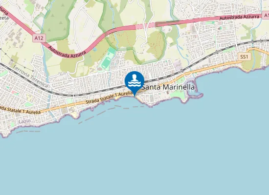 Map of VIA AURELIA KM 61,700