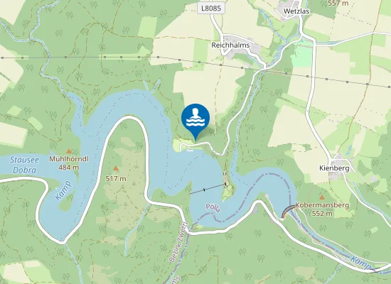 Map of DOBRASTAUSEE, PÖLLA