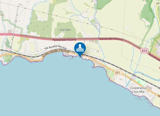 Map of MT 250 SX FOCE FOSSO QUARTACCIO