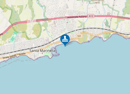 Map of 250 MT DX FOCE FOSSO S.MARIA MORGANA