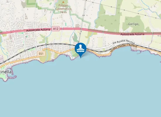 Map of 250 MT DX FOCE FOSSO DELLE BUCHE