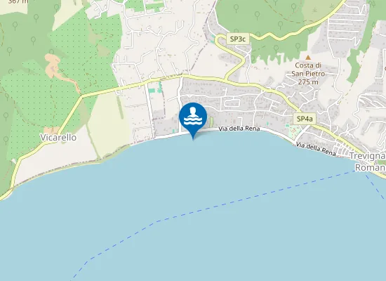 Map of 400 MT DX CONFINE C. DI BRACCIANO