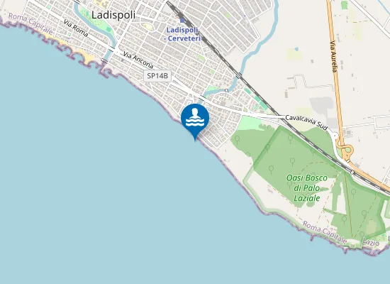 Map of 250 MT DX FOCE FOSSO SANGUINARA