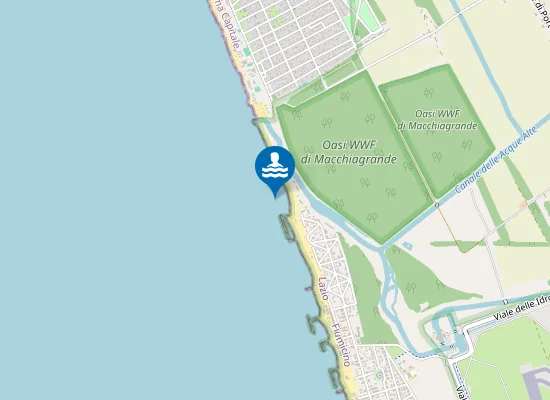 Map of 250 MT DX COLLETTORE ACQUE ALTE E BASSE