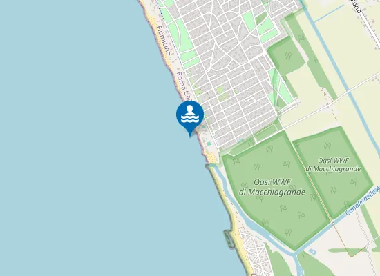 Map of 500 MT SX COLLETTORE ACQUE ALTE E BASSE