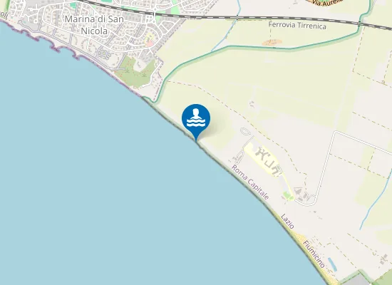 Map of 250 MT DX FOCE FOSSO CUPINO