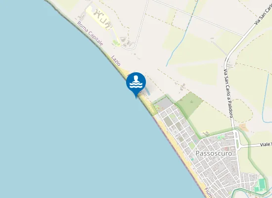 Map of 250 MT DX FOCE FOSSO DELLE CADUTE