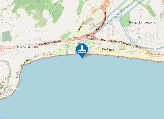 Map of 100 Mt Dx Foce Canneto