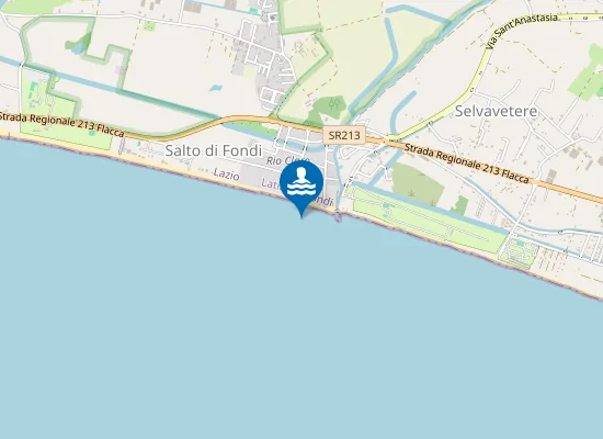 Map of 250 MT SX FOCE FOSSO S.ANASTASIA