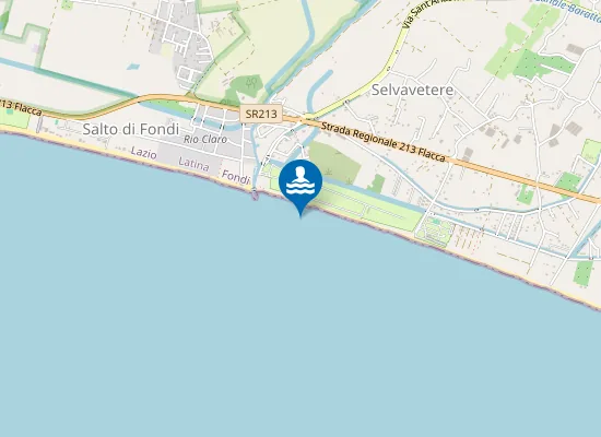 Map of 250 MT DX FOCE FOSSO S. ANASTASIA