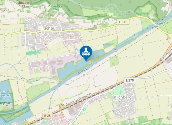 Map of HIRSCHAU BAGGERSEE