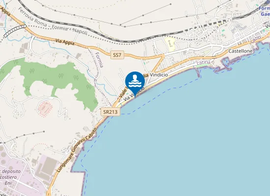 Map of 100 Mt Dx Torrente Pontone