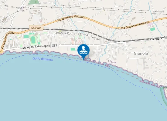 Map of 50 MT SX FOSSO ACQUALUNGA