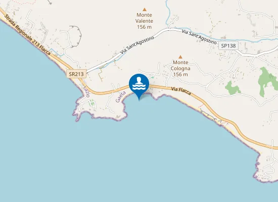 Map of SPIAGGIA DX MONTE A MARE