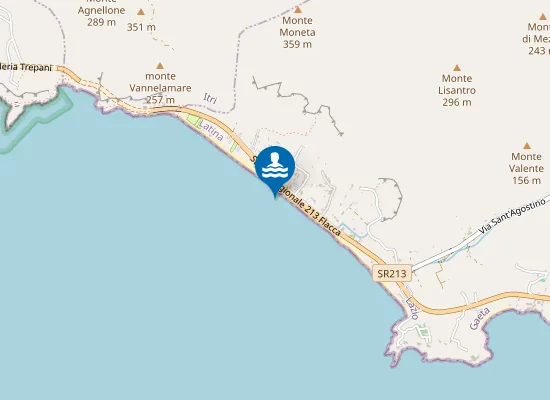 Map of FOCE FOSSO PARACINO