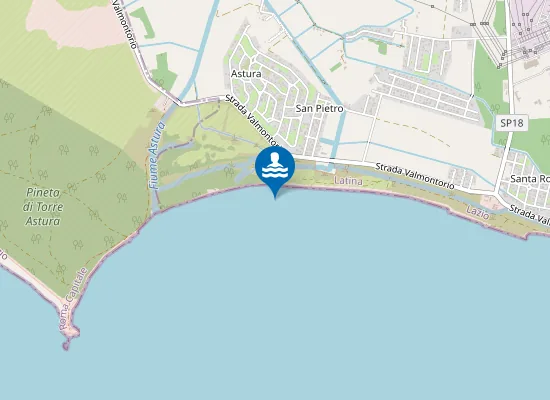 Map of 550 METRI DX FOCE ASTURA