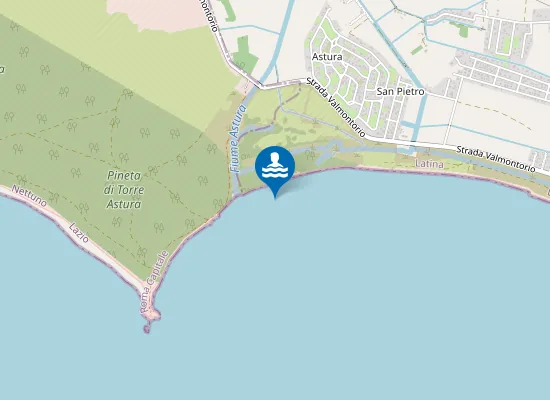 Map of 200 METRI DESTRA FOCE ASTURA