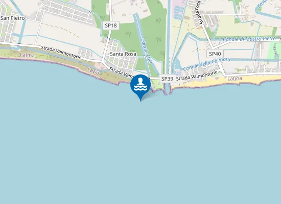 Map of 400 METRI SX FOCE ACQUE ALTE