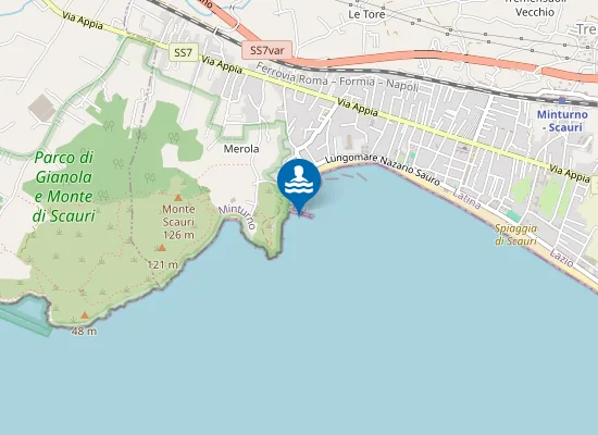 Map of 100 MT SX RIO CAPO D'ACQUA