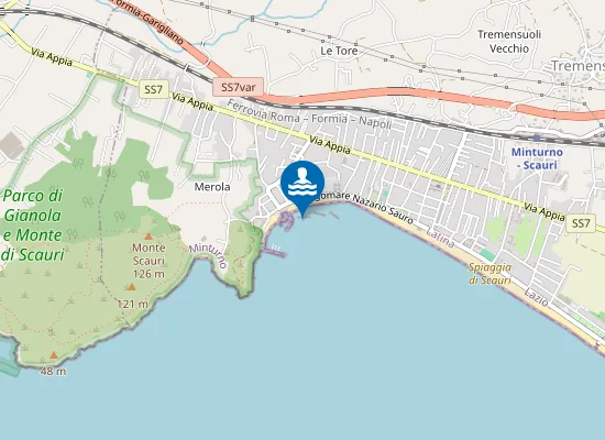 Map of 100 Mt Dx Rio Capo D'acqua