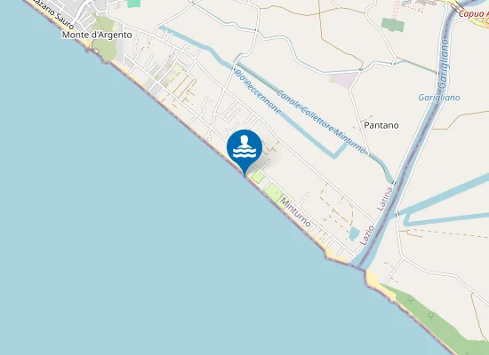 Map of 1400 MT SX FIUME GARIGLIANO