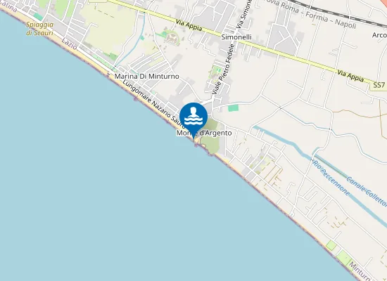 Map of SPIAGGIA MONTE ARGENTO