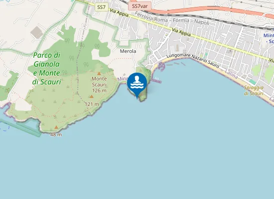 Map of SPIAGGIA A SX TORRE SCAURI