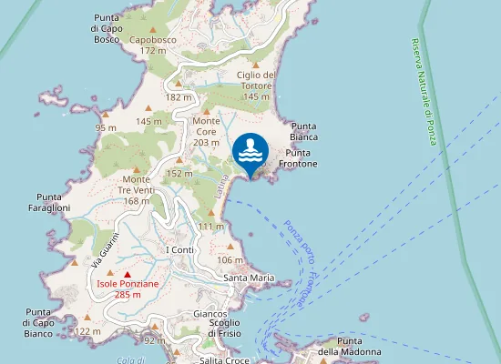 Map of SPIAGGIA FRONTONE