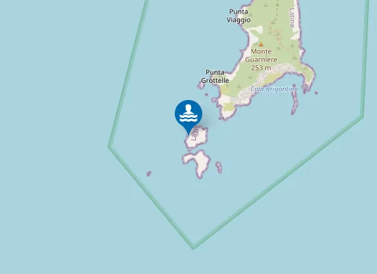 Map of FARAGLIONI DI MEZZOGIORNO (DX)