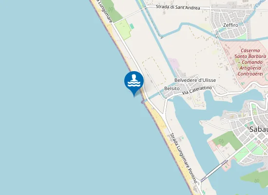 Map of 300 MT SX CATERATINO IDROVORA