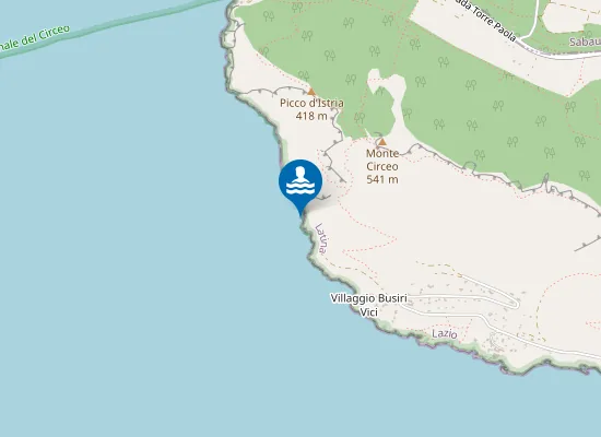 Map of 500 MT DX GROTTA DELLA MAGA CIRCE