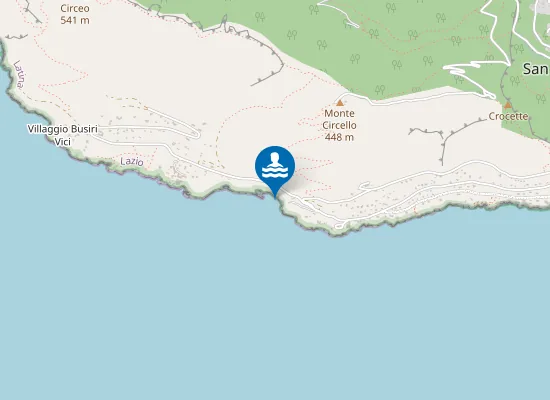 Map of 550 MT SX FARO DI TORRE CERVIA