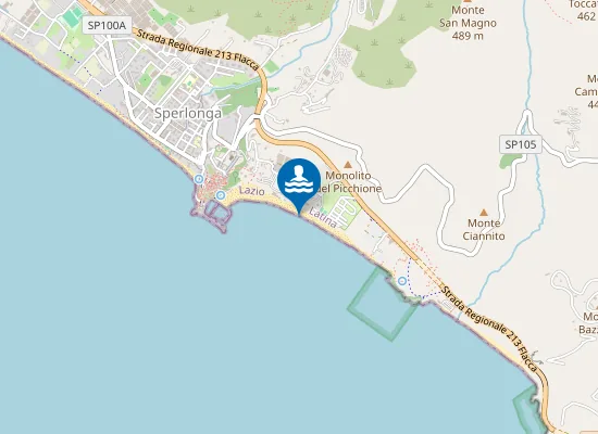 Map of SPIAGGIA DI LEVANTE-STAB.TO D'ARCANGELO