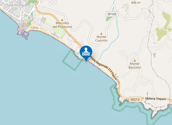 Map of LOC.BAZZANO INIZIO SPIAGGIA