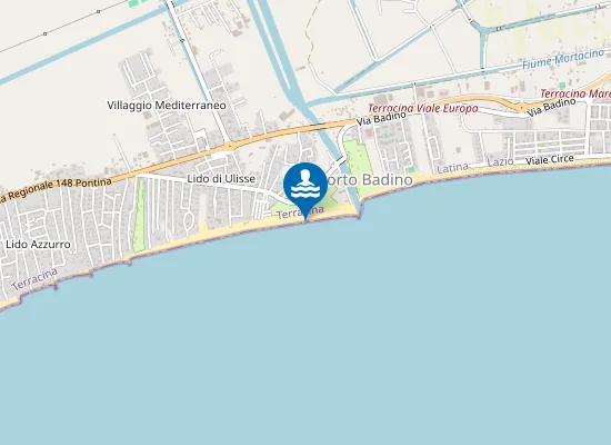 Map of 250 MT SX FOCE FIUME PORTATORE