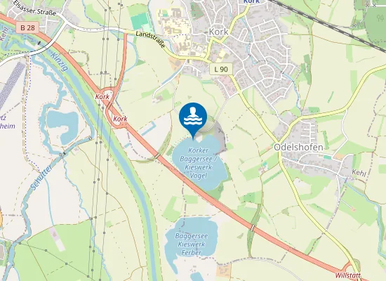 Map of KORK BAGGERSEE