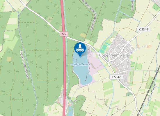Map of KIPPENHEIMWEILER WALDMATTENSEE