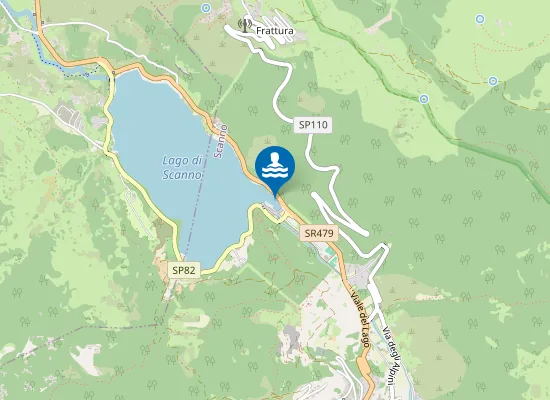 Map of ANTISTANTE CHIESETTA DEL LAGO