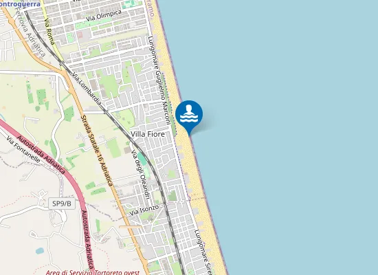 Map of ZONA ANTISTANTE VIA ADDA