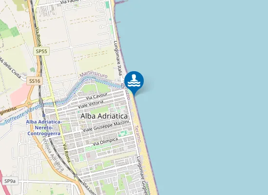 Map of 250 MT A SUD FOCE F. VIBRATA