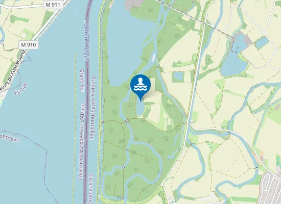 Map of Altenheim Baggersee Fohlengarten