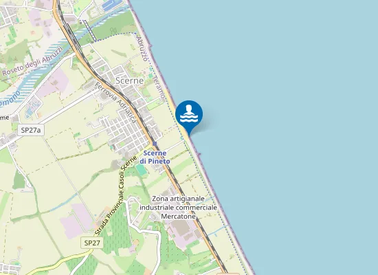 Map of IN CORRISPONDENZA KM 424,100 SS.16